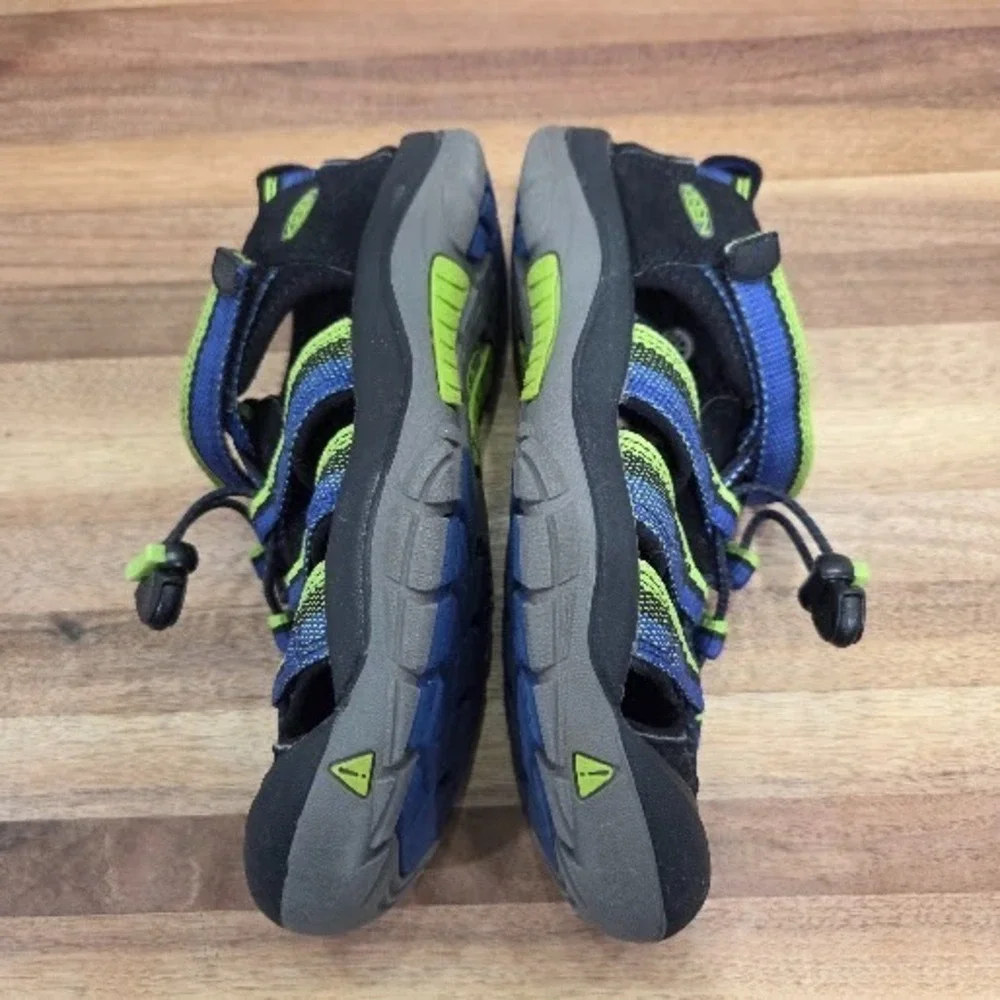 KEEN Newport Neo H2 Big Kids‎ Size 3 Youth Water Hiking Sandals Black Blue Green